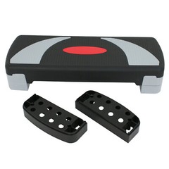 31&Prime; Aerobic Step Platform Exercise Stepper Workout Step Adjust 4&Prime;-6&Prime;-8&Prime; w/Risers