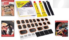 Comprehensive Bicycle Inner Tube Repair Kit with Quick-Drying Vulcanizing Fluid