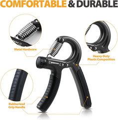 2 Pack Grip Strength Trainer, Hand Grip Strengthener, Adjustable Resistance 22-1