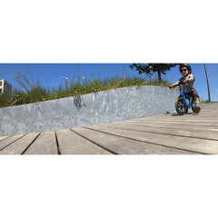 Chillafish Blue Buzzi 10&prime; Balance Bike for Kids, Toddler Bike Adjustable Seat
