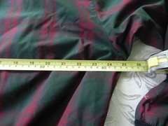 VTG Men&rsquo;s PROQUIP V Neck Wind Weather Pullover Red Green Plaid Black Trim XL