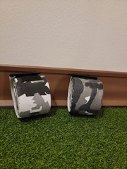 ARD CHAMPS Camo Weight Lifting Straps Pair Knee Support Cotton One Size