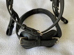 STUBBEN Lightly Used FULL Horse BLACK Padded Leather Freedom Ergonomic BRIDLE