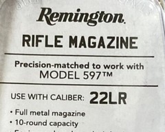 Remington 597 Magazine 22 LR 10 Rounds – Metal w/Black Anti-Friction Coating OEM