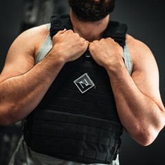 F&F Fitness Adjustable Weight Vest – Includes 2 F&F STEEL Weight Vest Plates