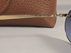 RAY BAN RB3767 001 4C Arista Gold Blue Gradient Unisex 54 mm Sunglasses