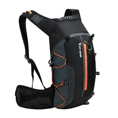 WEST BIKING Waterproof Bag Cycling Hiking Hydration Pack Backpack 10L Orange
