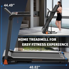 3.5 Folding Treadmill Large 105x42cm Running Platform Indoor Fitness Workout