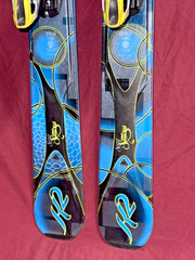 🔥 K2 Superstitious Womens 160cm All-Mountain SKIS Marker Integrated Bindings ⛷️
