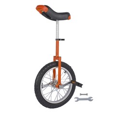 16 » Unicycle Adjustable Seat Thickened Steel Frame & Wheel Rim Outdoor Modern
