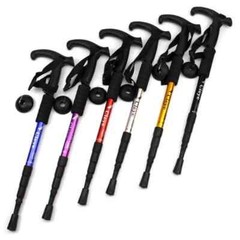 2x Trekking Poles Walking Hiking Sticks Adjustable Anti-shock Alpenstock