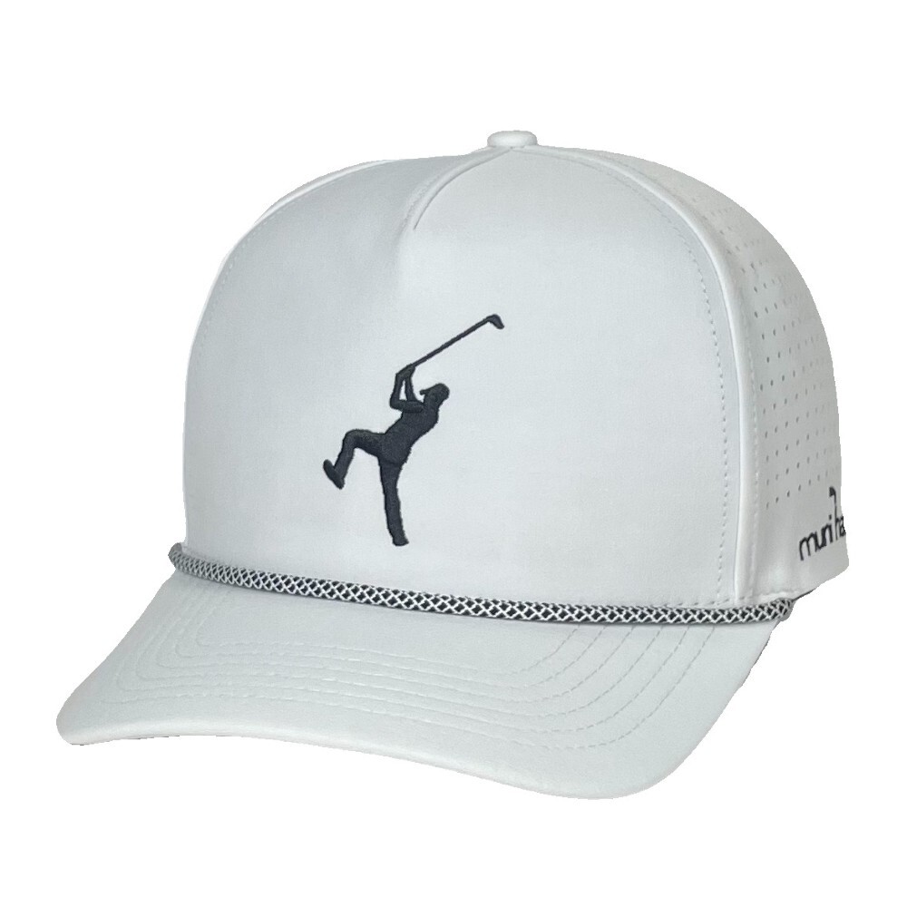 « Muni Man » – Funny Golf Hat – White – Adjustable