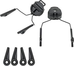 ARC Rail Adapters Accessories for Walker Electronic Earmuffs,1Pair Black Mountin
