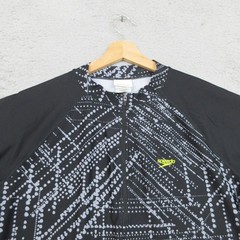 Speedo Zumba Black Graphic Shirt XL Nylon Elastane Mens Swim Rash Guard Top