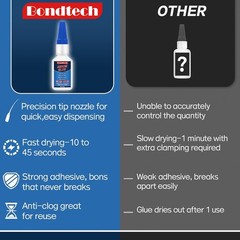 Arrow Glue 30 g, Fletching Glue, Instant & Clear Adhesive for Carbon clear