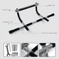 Portable Doorway Pull Up Bar Heavy Duty Multi-Grip Chin Up Bar Home Gym Fitness