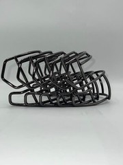Chrome Mini Helmet Metal Facemasks Riddell CLIPS INCLUDED!