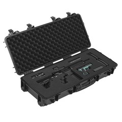 Uimoso Hard Rifle Case IP67 Waterproof Rifle Storage Case w/ Pre-cut Foam Black