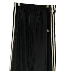 Adidas Women&rsquo;s Track Pants Three Stripes Size Small Black Drawstring Ankle Zip