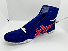 asics Boxing Wrestling Shoes Blue Red Line White 1083A001 EX-EO NEW TWR900