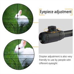 6-24x50AOEG Hunting Red Green Dual illuminated Mil-dot Adjustable Optical Scope