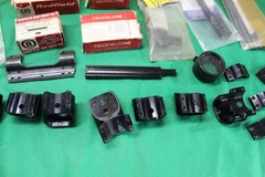 Large Assortment of Rifle Scope Bases and Rings Weaver Redfield Bushnell