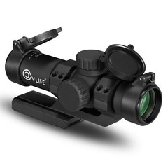 Compact 4×30 Rifle Scope Illuminated Customized-Dot Reticle w/ 30mm Offset Mount