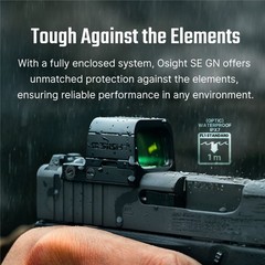 Osight SE Enclosed Optic with RMSc Footprint and Replaceable Battery