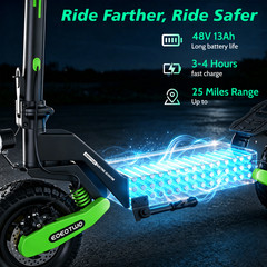 1200W Off-road Electric Scooter for Adult 30MPH 20Miles 48V 13AH Fast E-Scooter