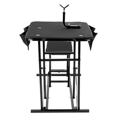 Folding Shooting Bench Seat Adjustable Height Portable Table Hunting Gun Rest