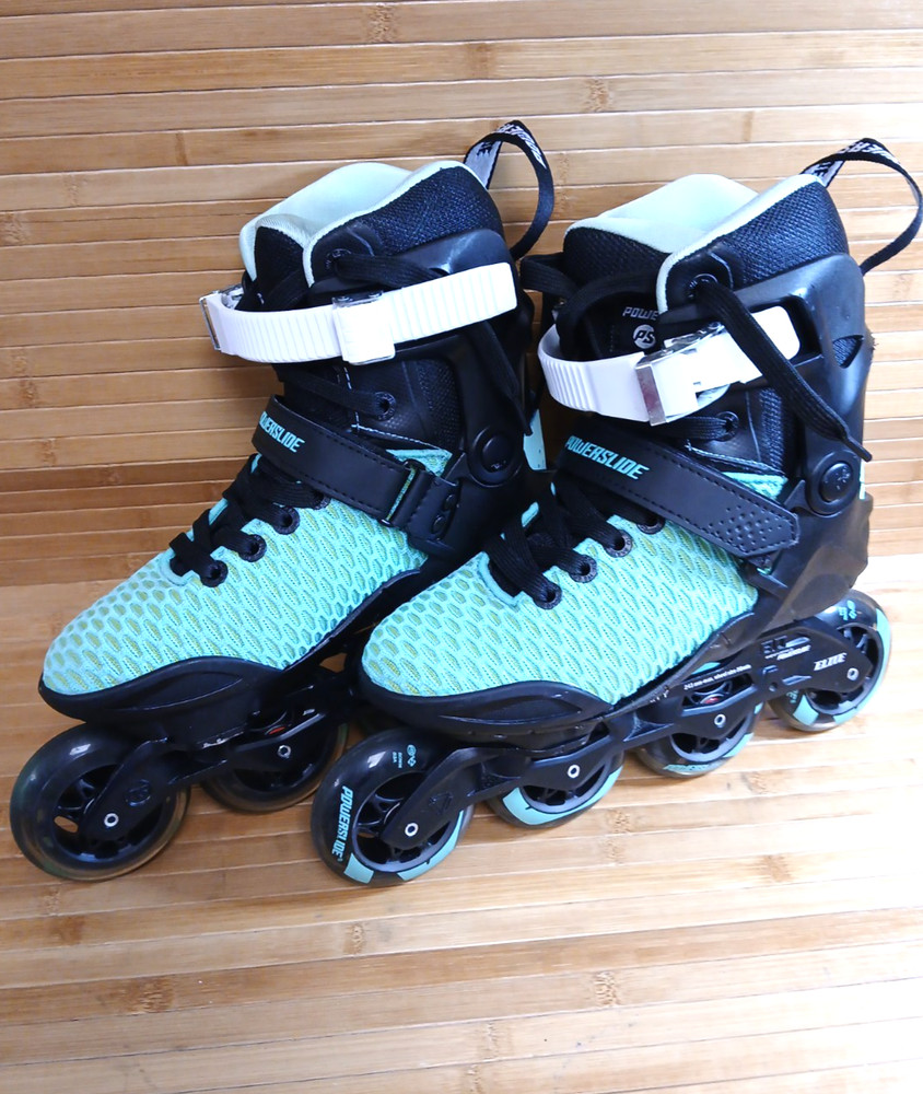 Powerslide Phuzion Xenon Arctic 80 Inline Skates Black Green Men 6 Women 7 UK 38