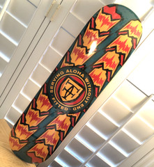 NEW FITTED HAWAII SKATEBOARD DECK Serving Aloha Without End 8.5&Prime; Serialized 0031