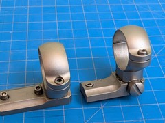 Leupold Win 70 Front & Rear Scope Mount Bases And Rings Silver
