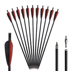 20 in Crossbow Bolts Carbon Crossbow Arrows +/OR 100 Grain Hunting Broadheads