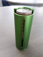 Spire Coin Holder-Metal Windowed ($10 in Quarters) Arcade/Darts/Billiards