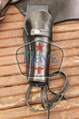 USA SELLER 44/45 Cal Holster Gun Belt Drop Loop 100% LEATHER Western RIG SASS
