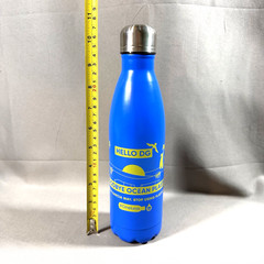 Diego Garcia Stainless Steel Water Bottle 17 oz Hello DG, Goodbye Ocean Plastic
