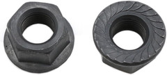 -Bicycle Hub 3/8 Inch Black Flange Shaft Nut Kits, with Front and Rear Bicycle W