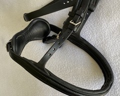 STUBBEN Lightly Used FULL Horse BLACK Padded Leather Freedom Ergonomic BRIDLE