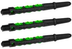 Medium Black & Green CARBON ST Dart Shafts: 1 set of 3