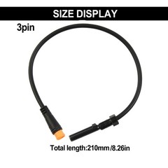 Ebike Induction Wire Brake Sensor Wire for 2 Or 3PIN 21cm Black Plastic+Steel