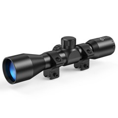 4×32 Compact Rifle Scope Mil-Dot Reticle with 11mm Dovetail Mounts For Hunting