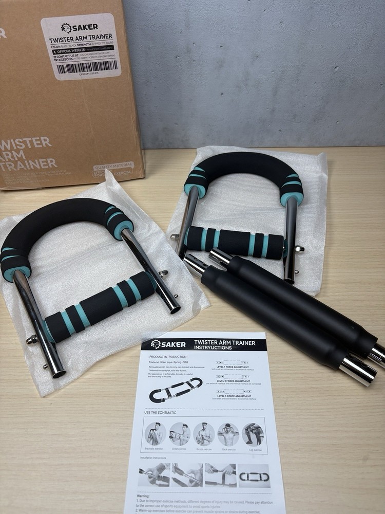 Saker Twister Arm Trainer PowerTwist Workout 20 – 60 Lbs NEW in Open Box