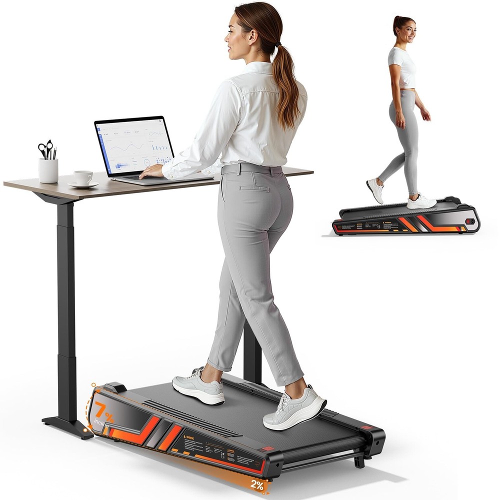 Repower Small Walking Pad for Home and Office, Portable Under Desk Treadmill …