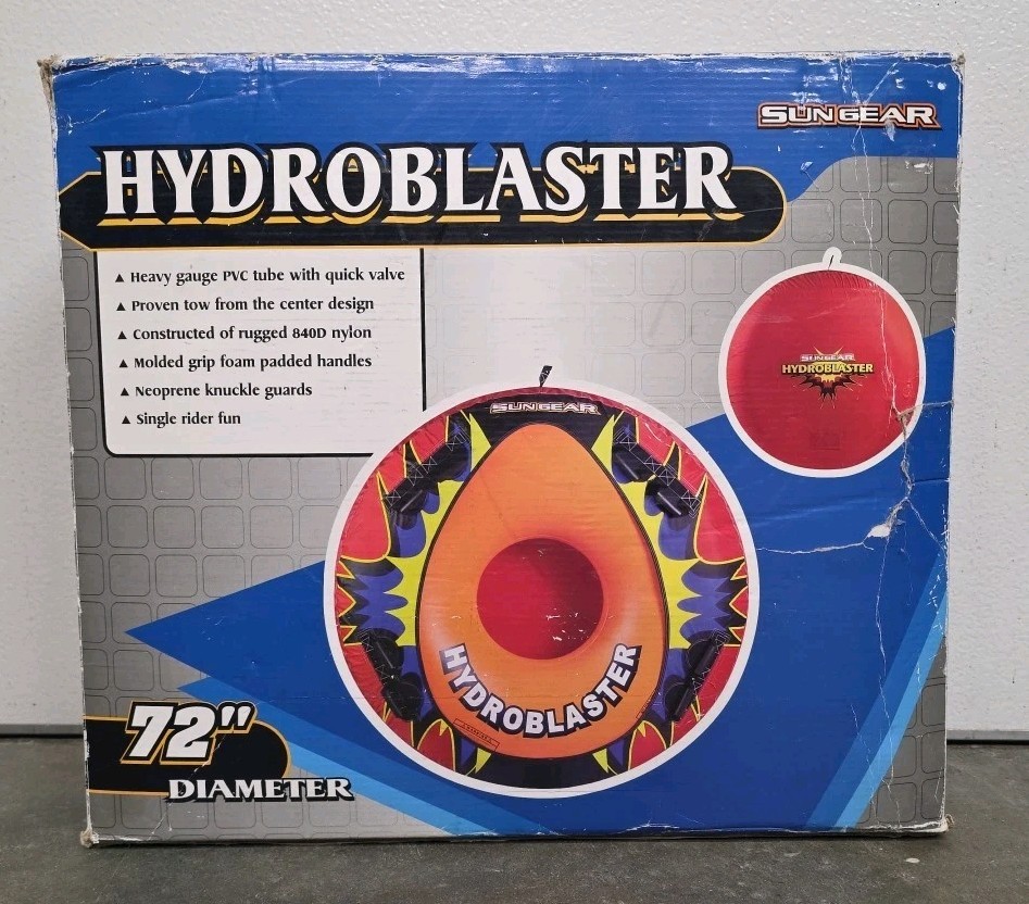 Sun Gear Hydroblaster Float Tube 72&Prime; Dia. Single Rider Towable Heavy Gauge PVC