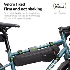 Qunature Bike Frame Bag Waterproof Under Tube Bag 3.5-5 L with Hydration Opening