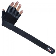 ARD CHAMPS™ Leather Weight Lifting Gloves Long Wrist Wrap Exercise Training Gym