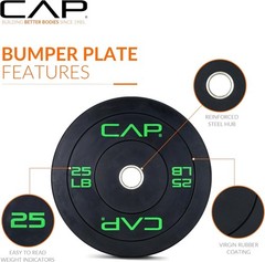 2-inch Olympic Bumper Plate Weight Set-100-370 lbs-Multiple Colors-Storage Rack