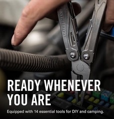 LEATHERMAN Wingman 14 in 1 Multitool W/ Spring-Action Pliers & Scissors Silver