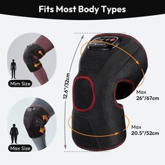 QUINEAR Knee Massager with Air Compression and Heat, Knee Brace Wrap, Heating…